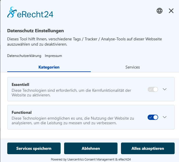 So sieht der Cookie-Banner aus.